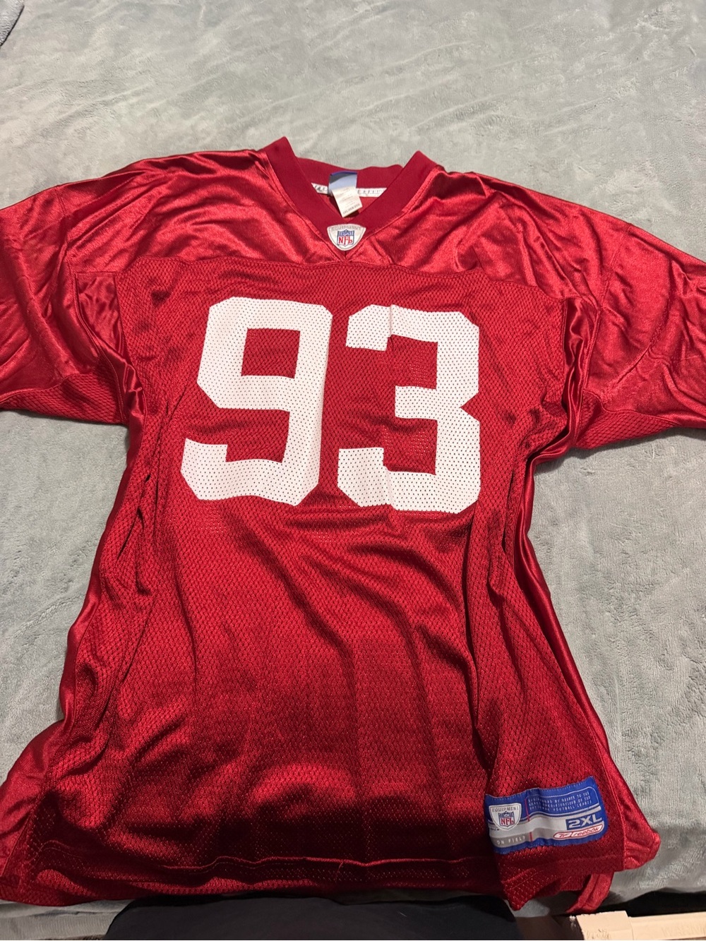 NFL Red #93 MENS Football Jersey